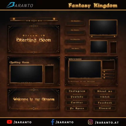 Fantasy Kingdom Twitch Overlay